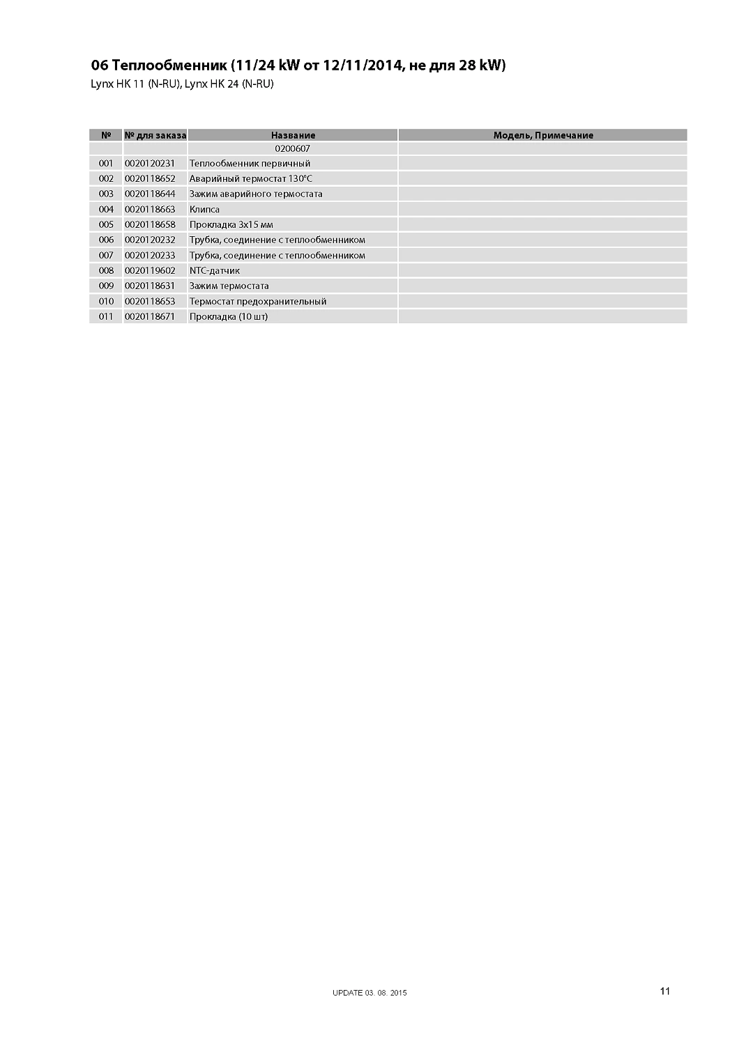 Котел газовый настенный Protherm Рысь HK11 10,5 кВт 0010016518